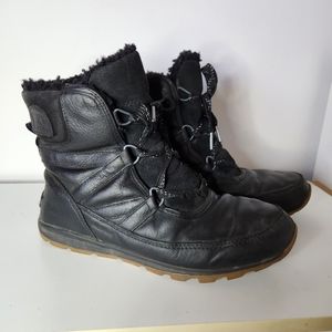 - Sorel Black leather boots 9.5